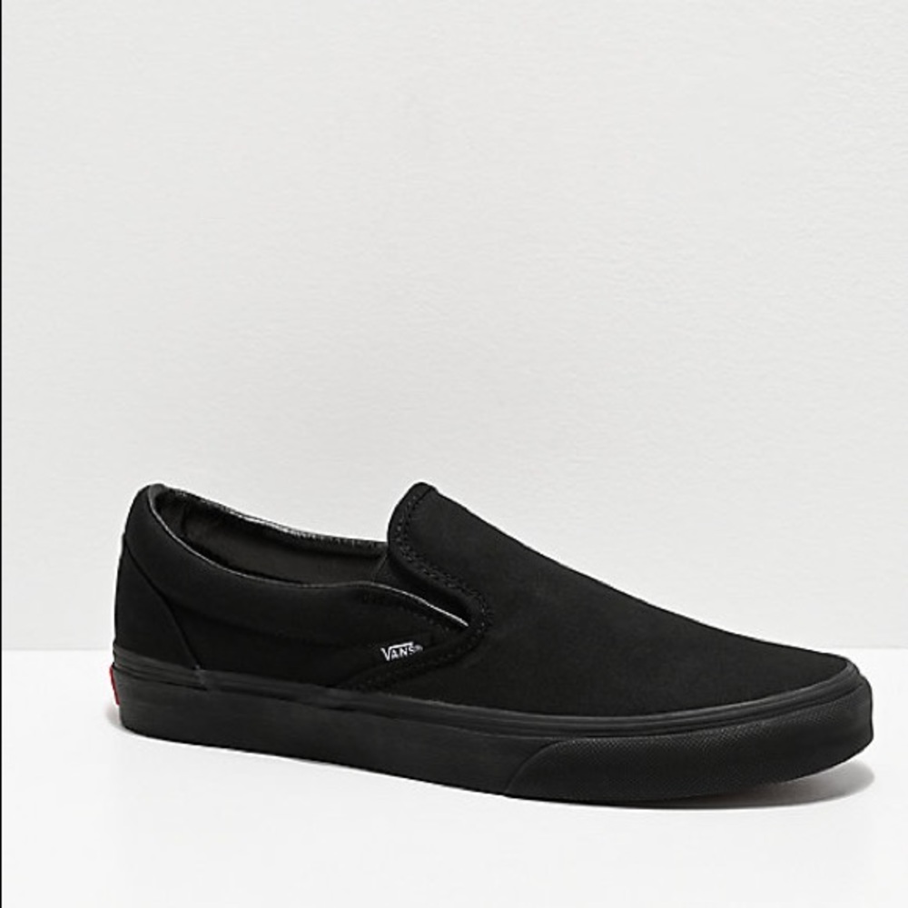 Black slip on vans
